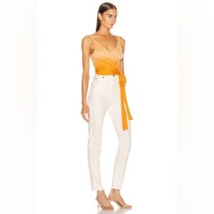 NWT SIMKHAI Ombre Cashmere Wrap Top Size Small